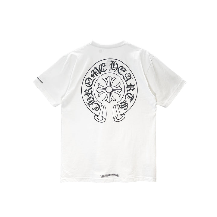 Chrome Hearts Classic Horseshoe Logo Short Sleeve T-shirt - SHENGLI ROAD MARKET