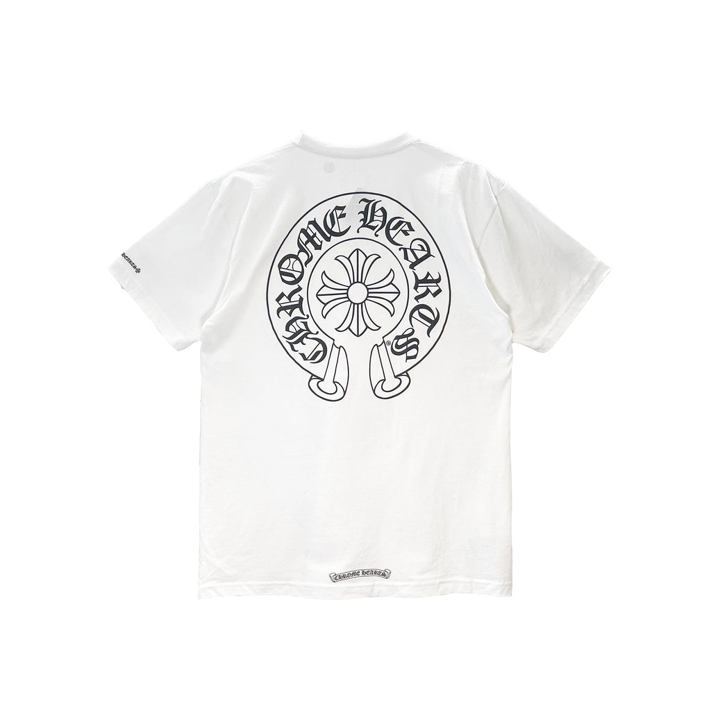 CHROME HEARTS ホワイト Tシャツ 半袖 クロムハーツ クラシックホースシューロゴ半袖Tシャツ – SHENGLI ROAD