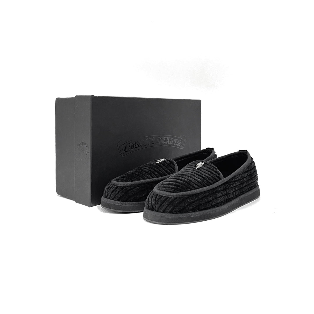 Chrome Hearts Corduroy Dagger Loafers Slippers - SHENGLI ROAD MARKET