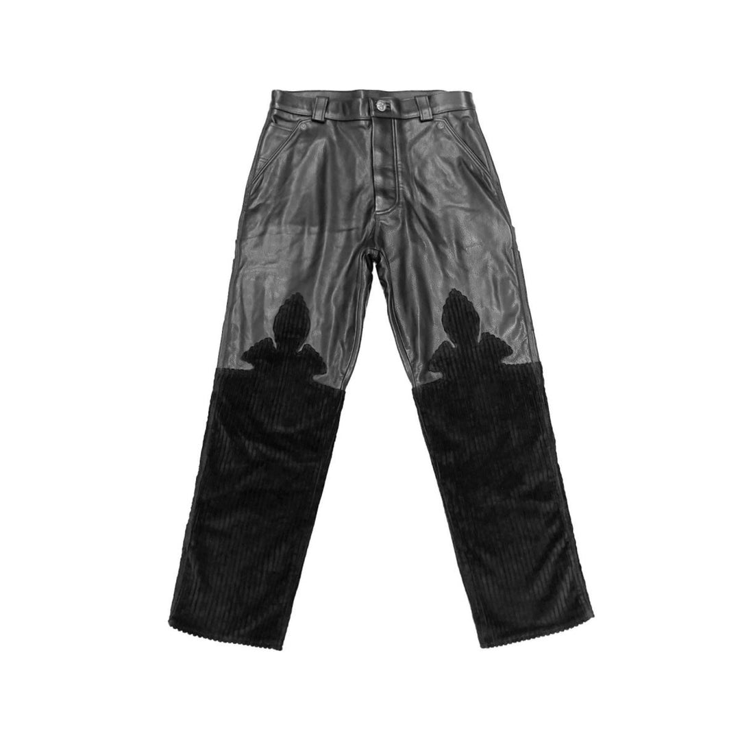 Chrome Hearts Corduroy Leather Fleurknee Pants - SHENGLI ROAD MARKET