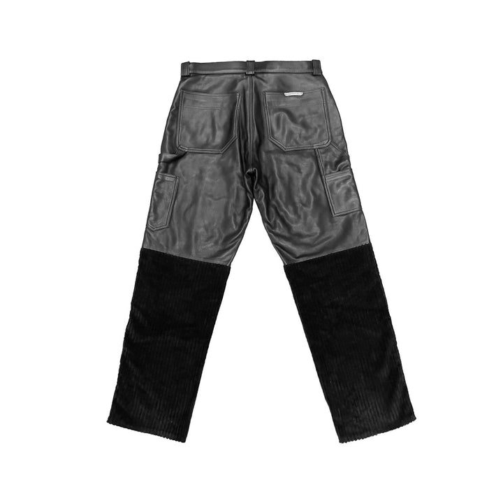 Chrome Hearts Corduroy Leather Fleurknee Pants - SHENGLI ROAD MARKET