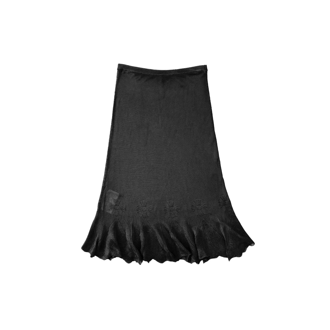 Chrome Hearts Cross Black Fish Tail Skirt - SHENGLI ROAD MARKET