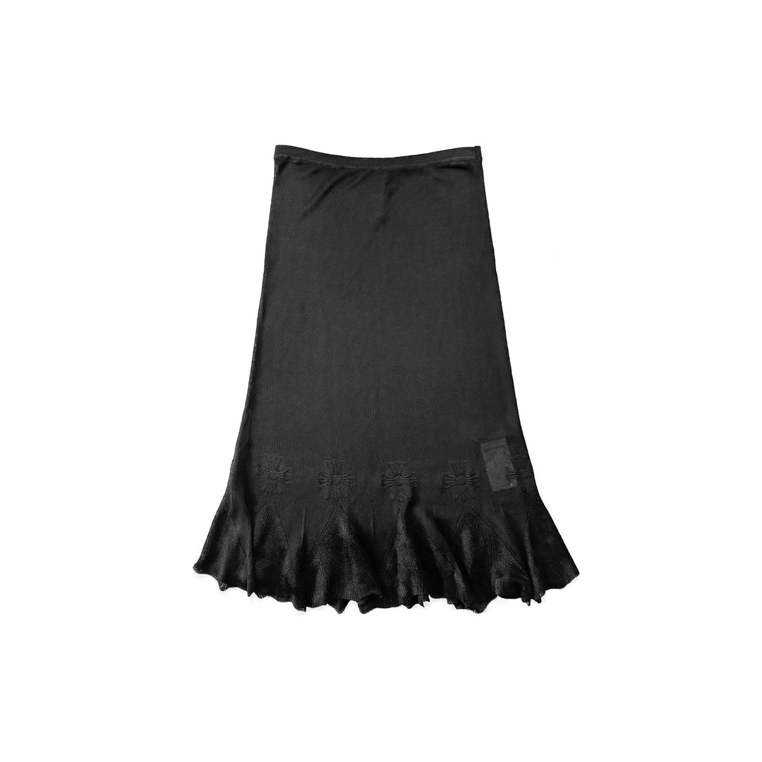 Chrome Hearts Cross Black Fish Tail Skirt - SHENGLI ROAD MARKET