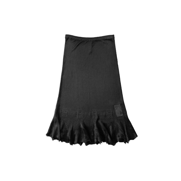 Chrome Hearts Cross Black Fish Tail Skirt - SHENGLI ROAD MARKET
