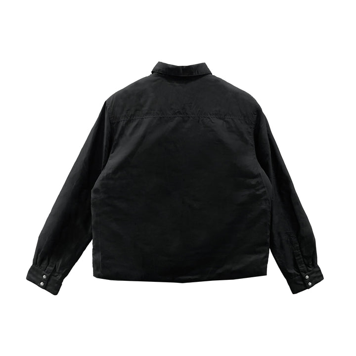 Chrome Hearts Cross Button Black Down Shirt Jacket - SHENGLI ROAD MARKET