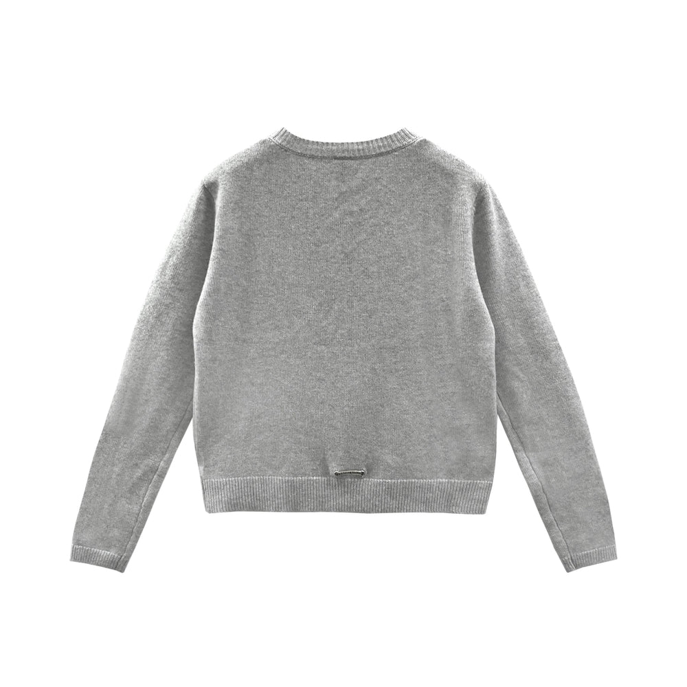 Chrome Hearts Cross Cashmere Grey Cardigan Sweater - SHENGLI ROAD MARKET