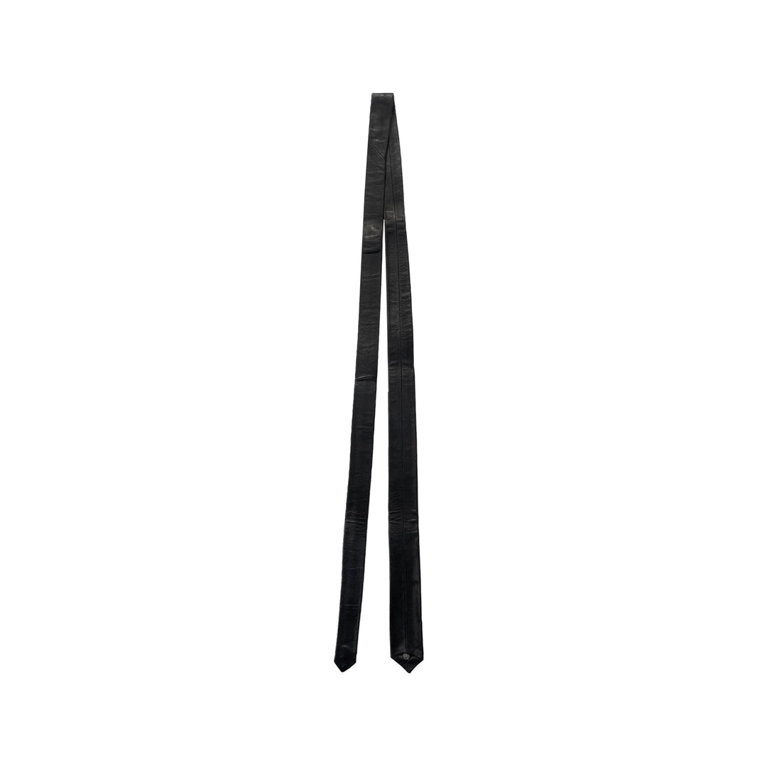 Chrome Hearts Cross Embellished Leather Tie - SHENGLI ROAD MARKET