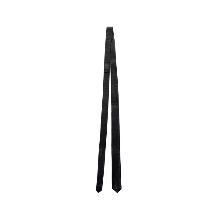 Chrome Hearts Cross Embellished Leather Tie - SHENGLI ROAD MARKET