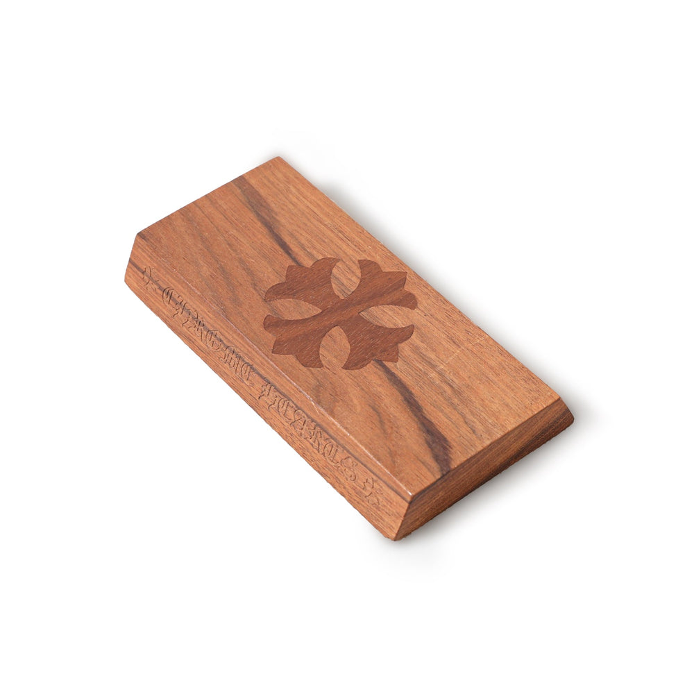 Chrome Hearts Cross Engraved Wooden Display Object - SHENGLI ROAD MARKET