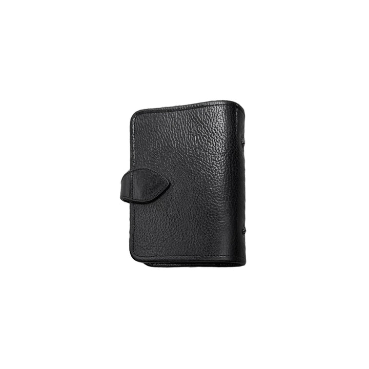 Chrome Hearts Cross Leather Patch Black Leather A6 Notebook Cover - SHENGLI ROAD MARKET