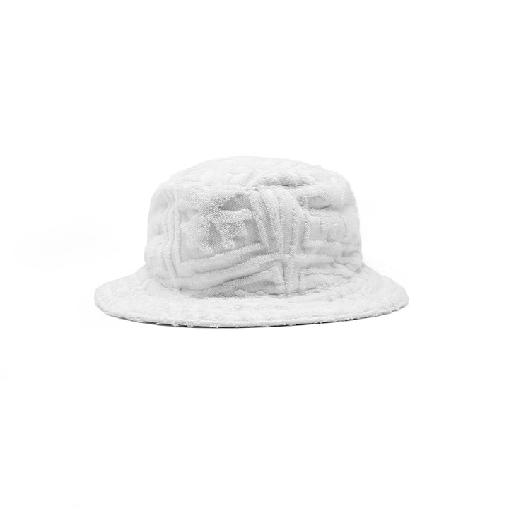 Chrome Hearts Cross Leather Patch Terry Cloth Hat - SHENGLI ROAD MARKET