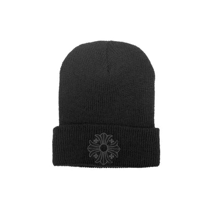 Chrome Hearts Cross Logo Black Beanie - SHENGLI ROAD MARKET