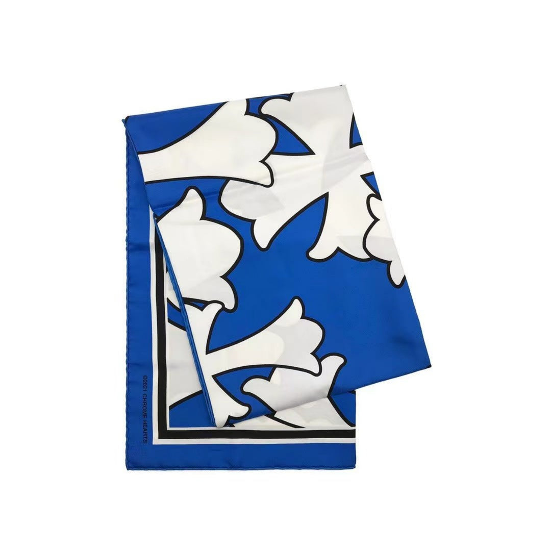 CHROME HEARTS (クロムハーツ) クロスロゴ シルクスカーフ