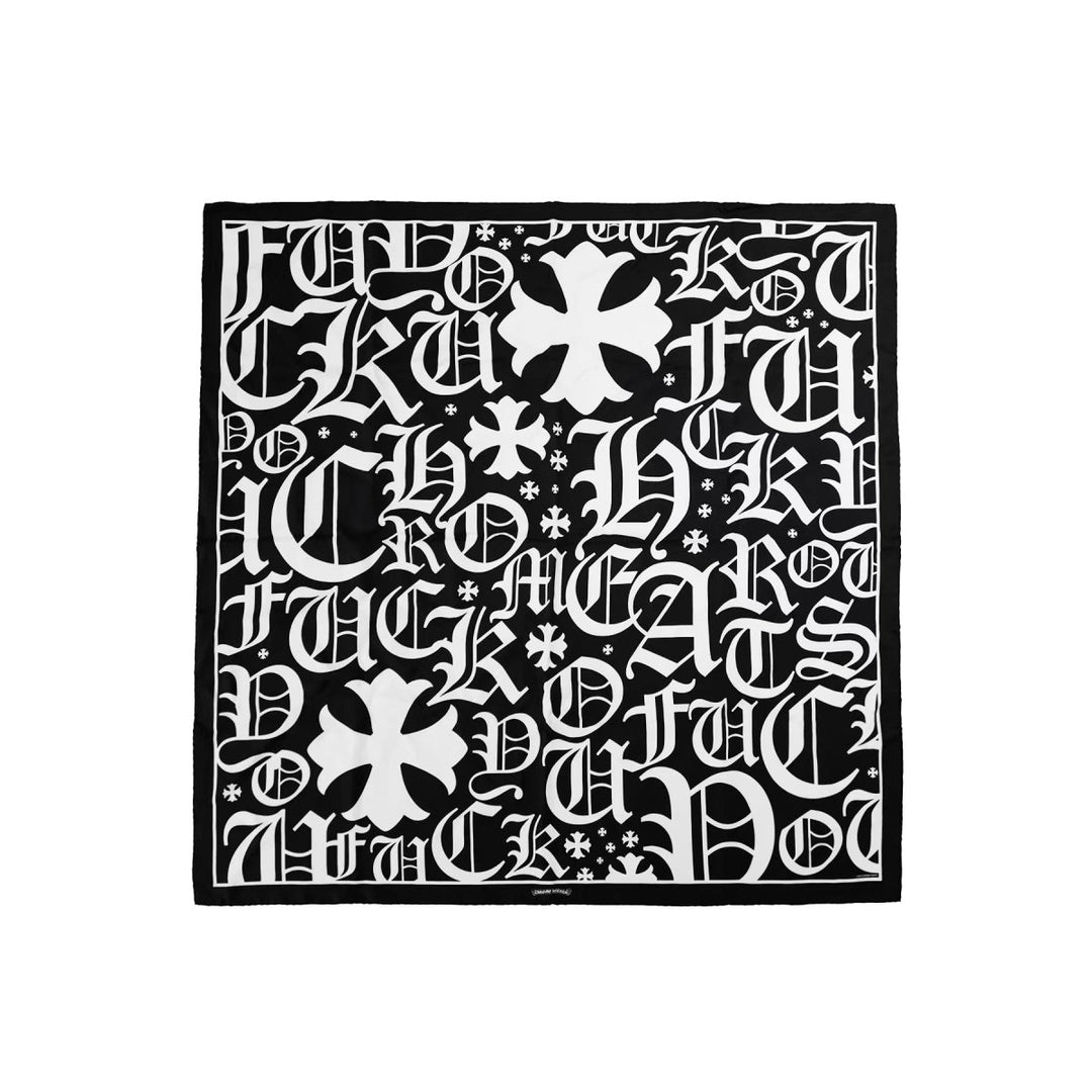 Chrome Hearts Cross Logo Silk Scarf - SHENGLI ROAD MARKET