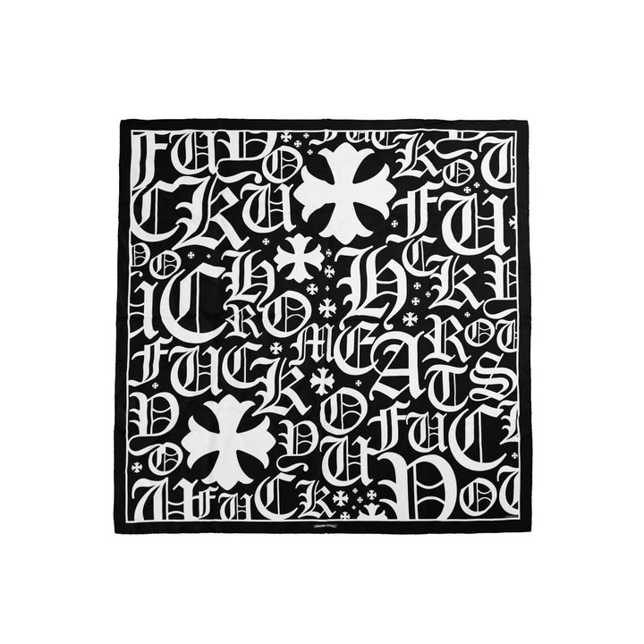 Chrome Hearts Cross Logo Silk Scarf - SHENGLI ROAD MARKET