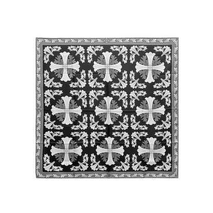 Chrome Hearts Cross Logo Slik Square Scarf - SHENGLI ROAD MARKET