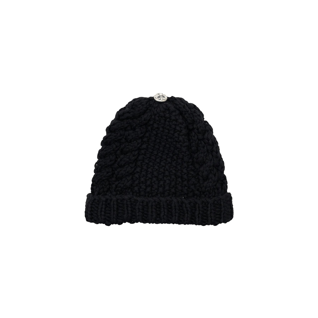 Chrome Hearts Cross Patch Black Beanie For Kids - SHENGLI ROAD MARKET