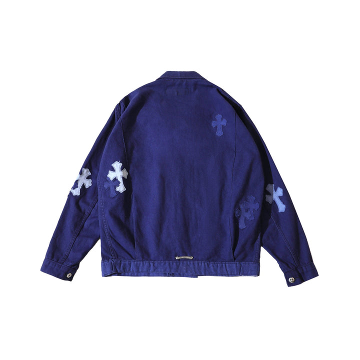 Chrome Hearts Cross Patch Bleu de Travail French Work Jacket - SHENGLI ROAD MARKET