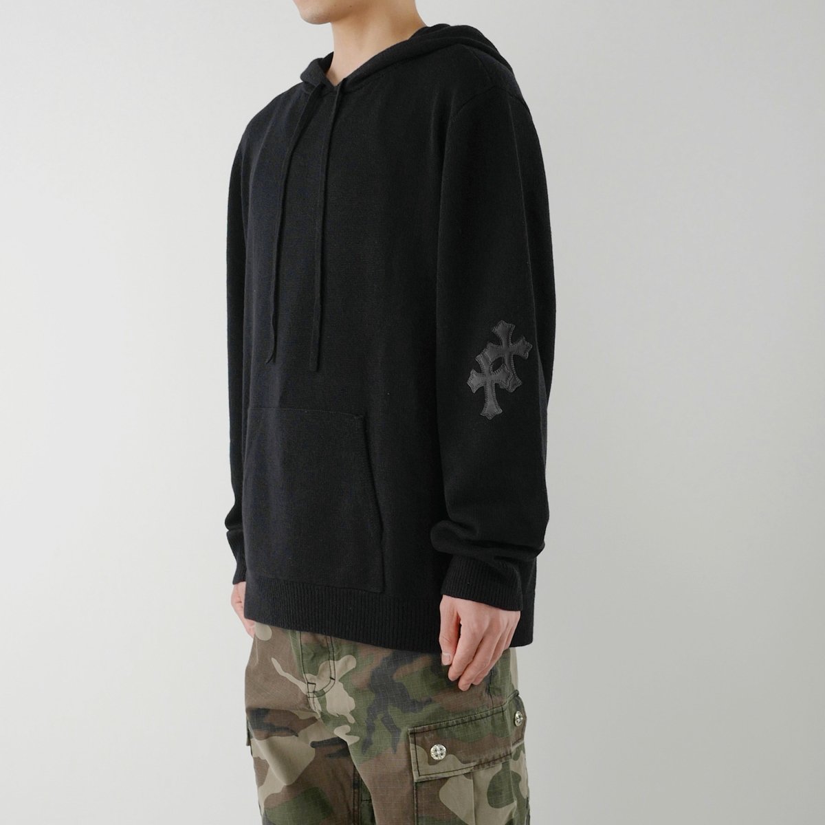 Chrome Hearts Cross Patch Cashmere Pullover Hoodie - SHENGLI ROAD MARKET