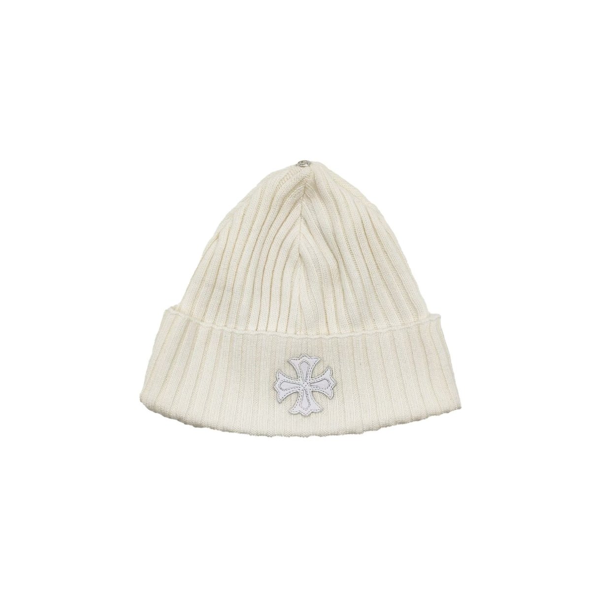帽子 chrome hearts beanie Chrome Hearts White Beanie - SRM – SHENGLI ROAD MARKET