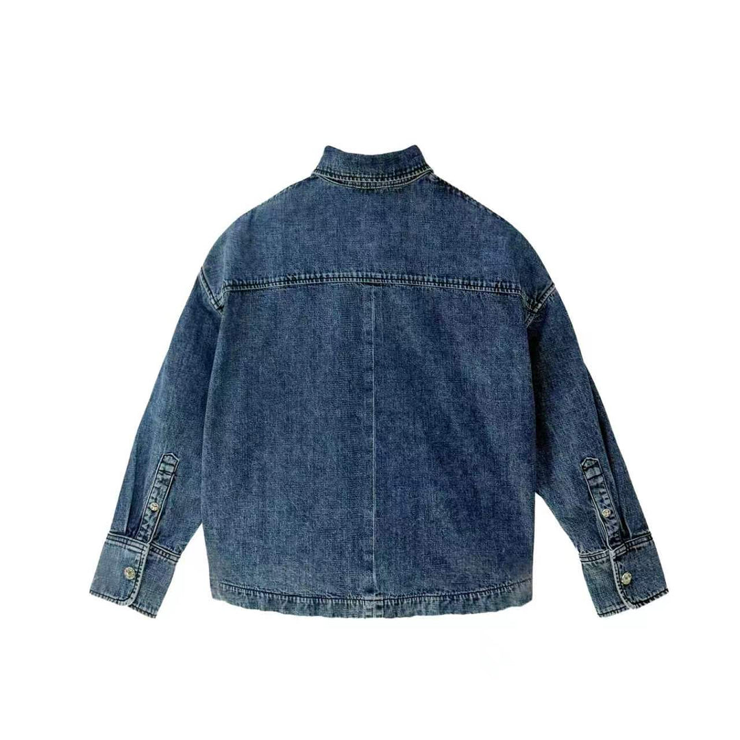 Chrome Hearts Cross Patch Denim Shirt Jacket - SHENGLI ROAD MARKET