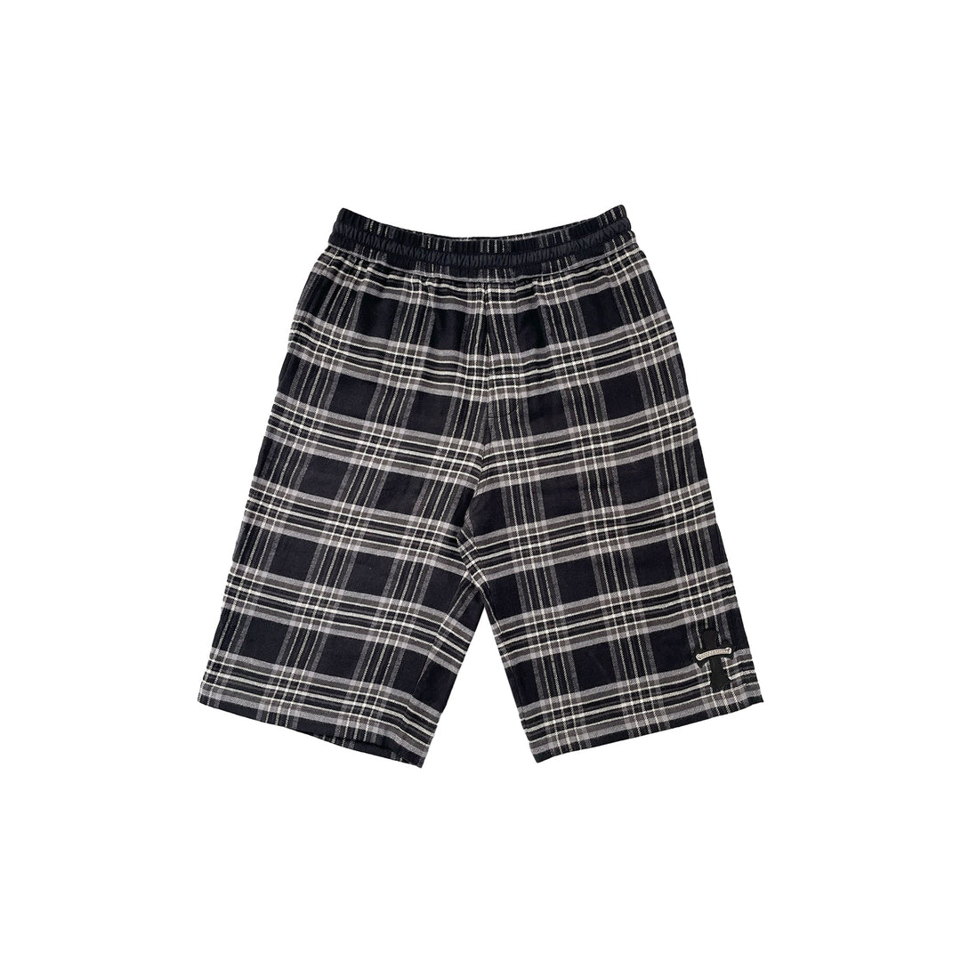 Chrome Hearts Cross Patch Plaid Shorts - SHENGLI ROAD MARKET