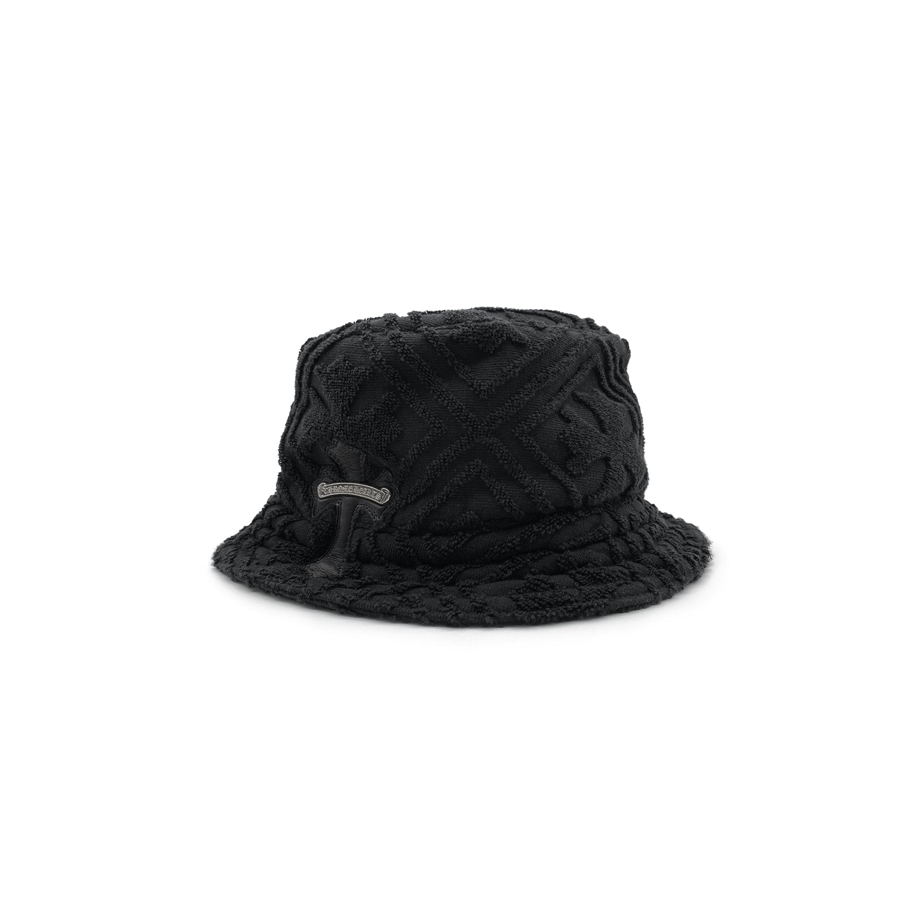 Chrome Hearts Cross Patch Terry Cloth Plus Monogram Black Hat