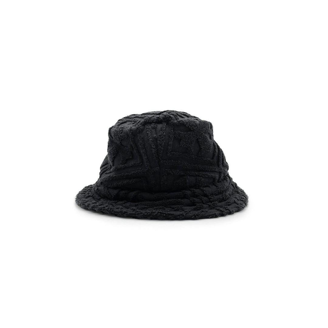 Chrome Hearts Cross Patch Terry Cloth Plus Monogram Black Hat - SHENGLI ROAD MARKET