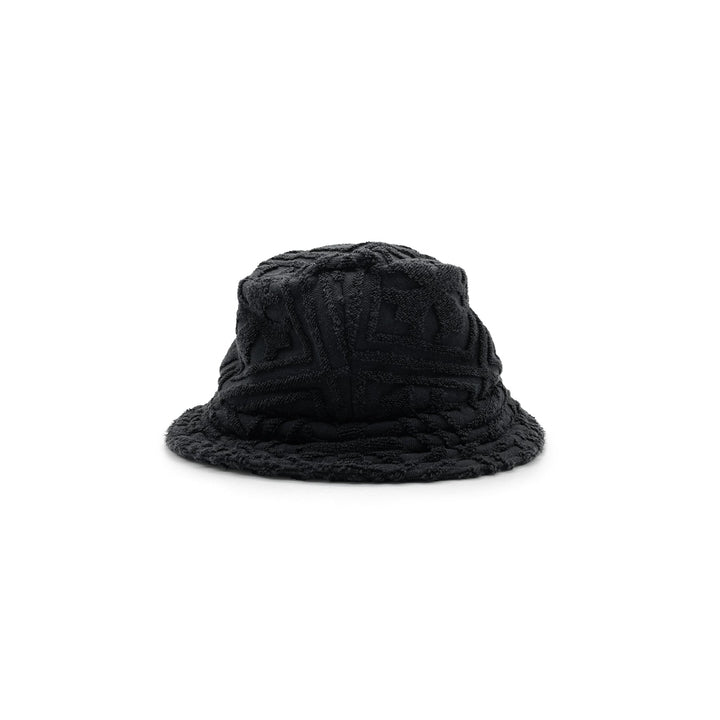 Chrome Hearts Cross Patch Terry Cloth Plus Monogram Black Hat - SHENGLI ROAD MARKET