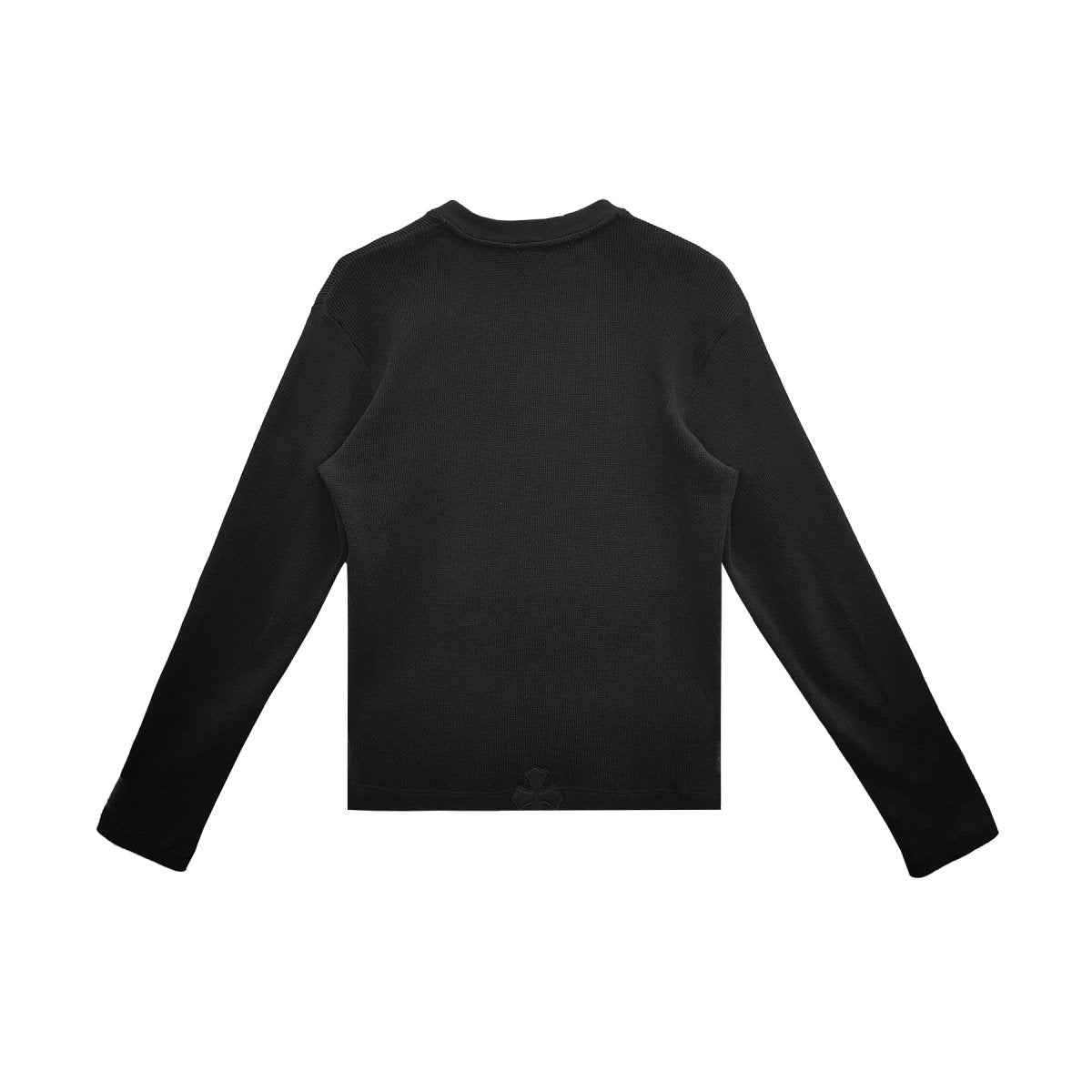 Chrome Hearts Cross Patch Waffle Thermal Long Sleeve Henley
