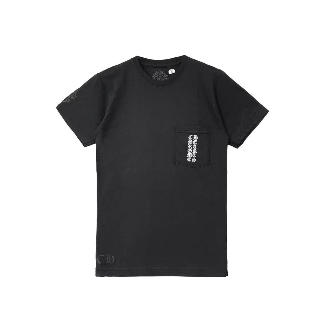 Chrome Hearts Cross Pattern Scroll Logo Short Sleeve Tee