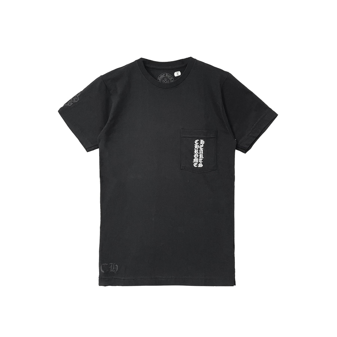 Chrome Hearts Cross Pattern Scroll Logo Short Sleeve Tee - SHENGLI ROAD MARKET