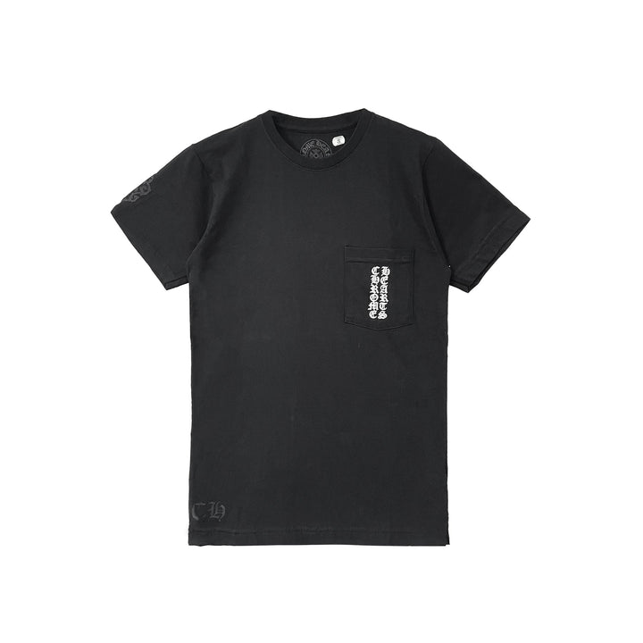 Chrome Hearts Cross Pattern Scroll Logo Short Sleeve Tee - SHENGLI ROAD MARKET