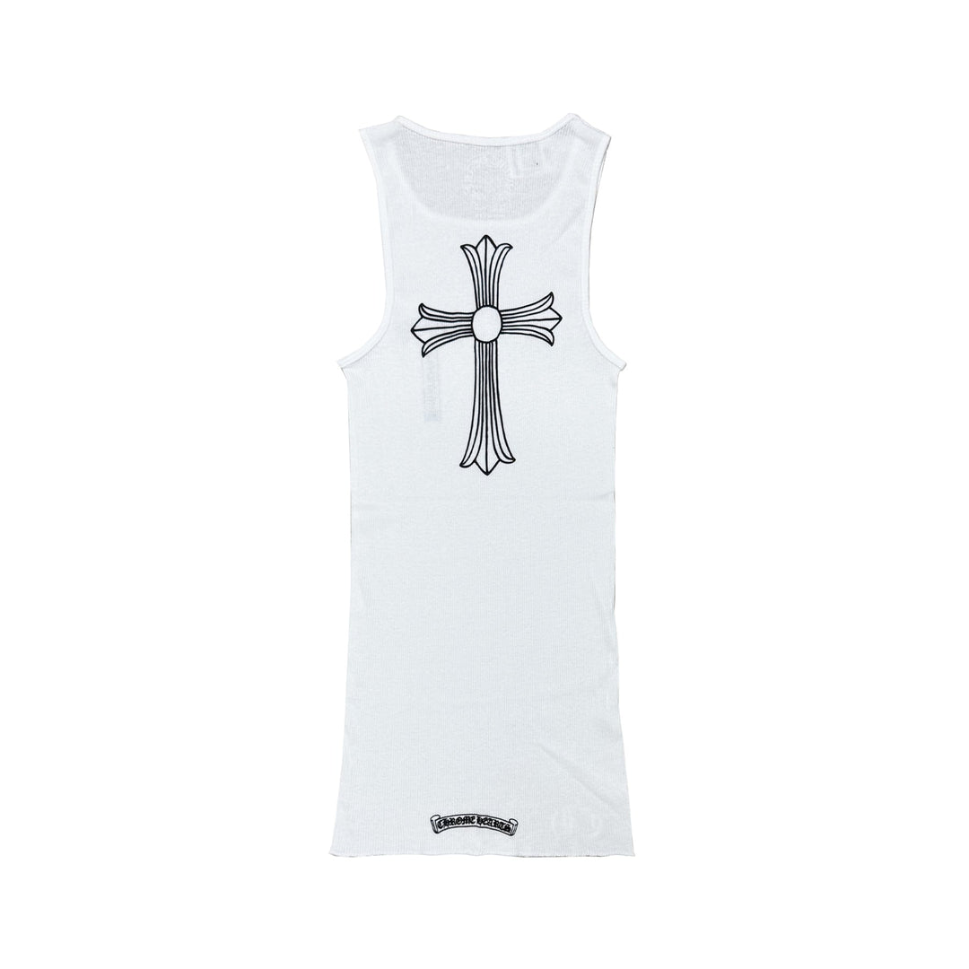 Chrome Hearts Cross T - Bar White Tank Top - SHENGLI ROAD MARKET
