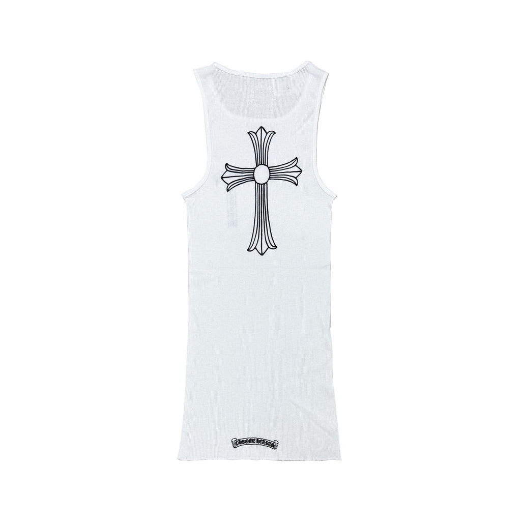 Chrome Hearts タンクトップ MEDIUM ホワイト Rib Horseshoe Tank Top 
