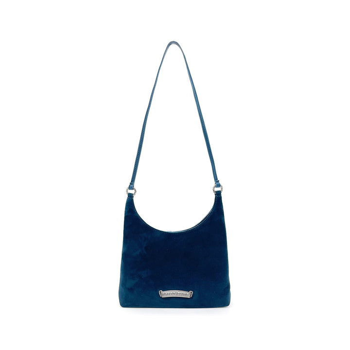 Chrome Hearts Dagger Dark Blue Suede Viv Bag - SHENGLI ROAD MARKET