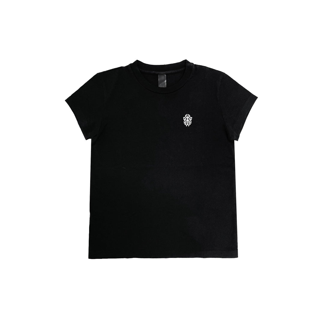 Chrome Hearts Dagger Embroidered Black Short Sleeve T-Shirt Tee - SHENGLI ROAD MARKET