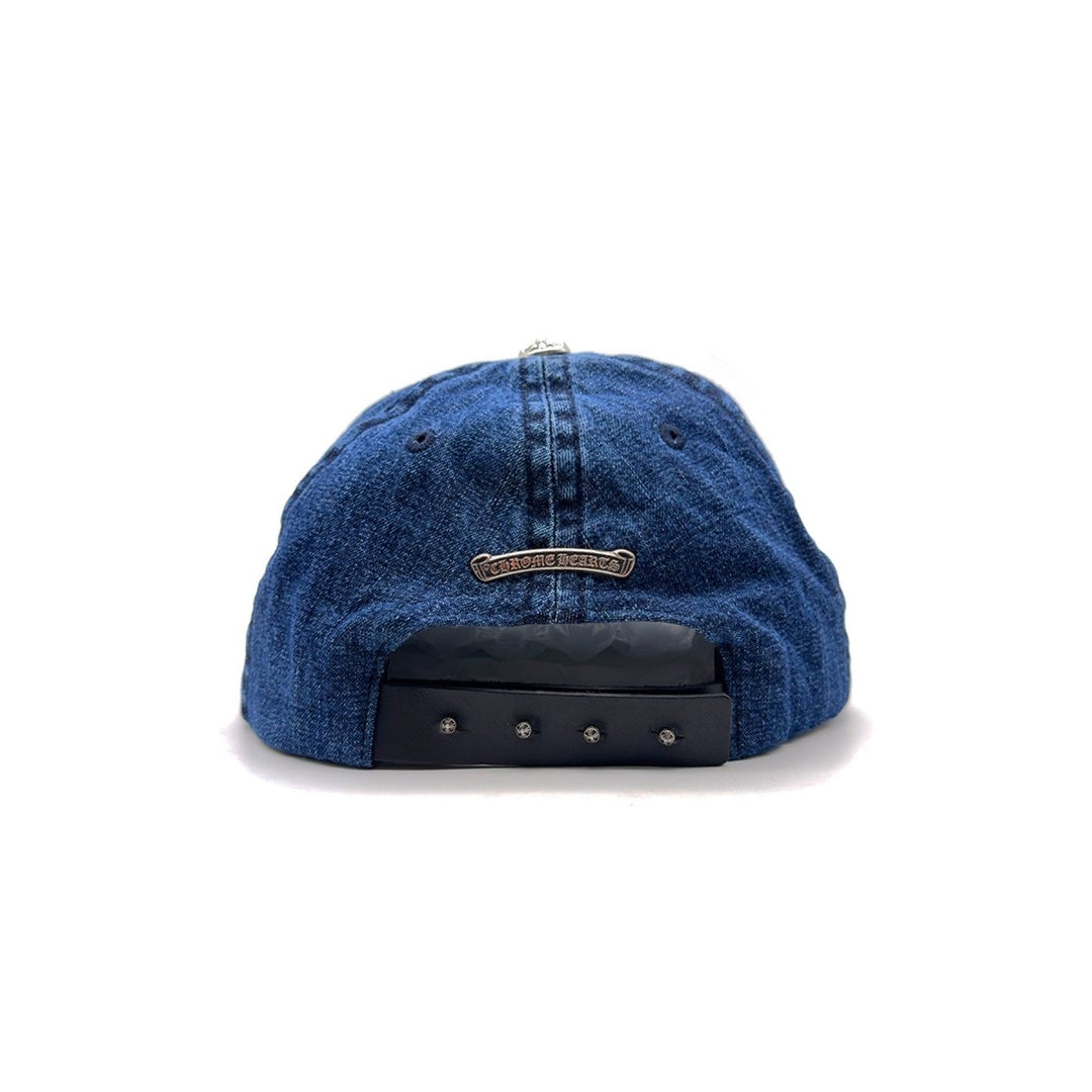 Chrome Hearts Dagger Embroidered Silver Button Denim Hat - SHENGLI ROAD MARKET