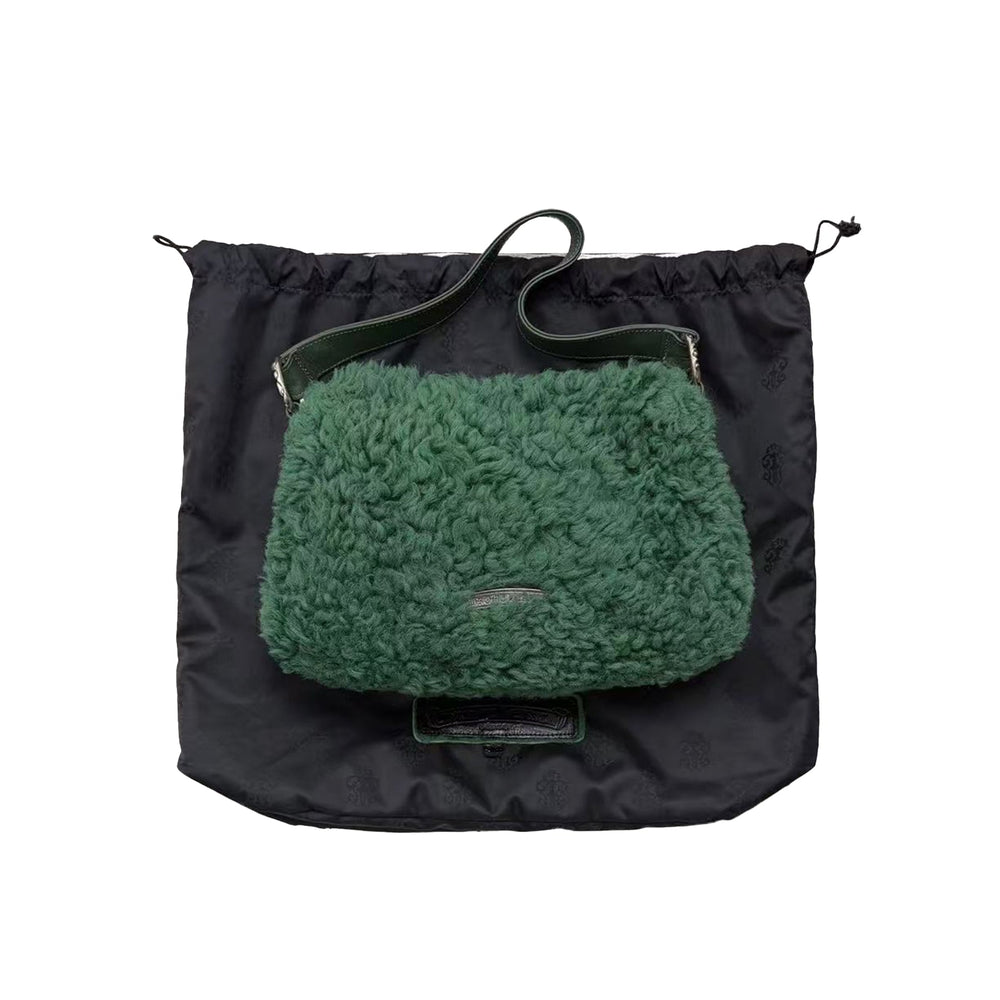 Chrome Hearts Dagger Fleece Green Chicken Nugget Bag - SHENGLI ROAD MARKET