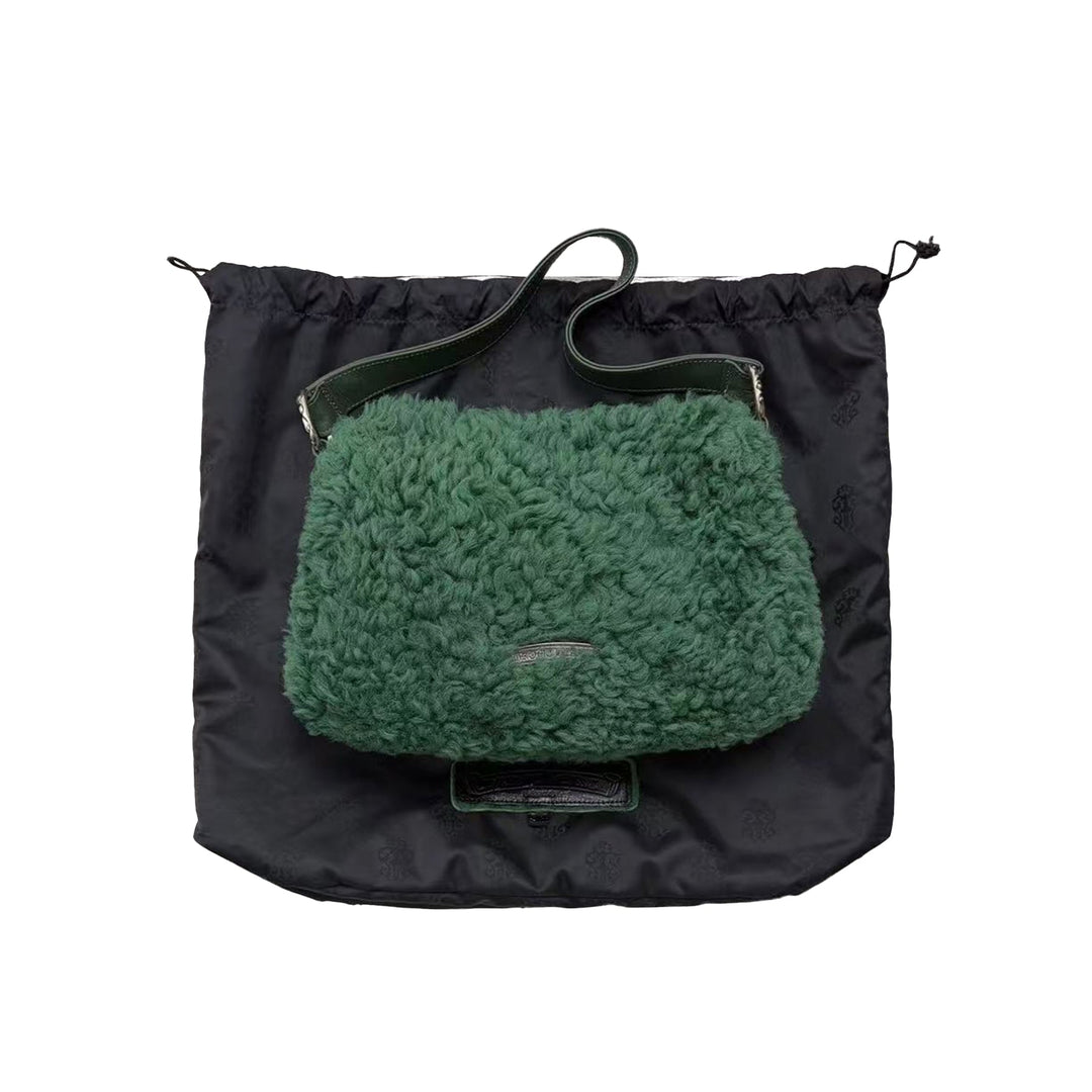 Chrome Hearts Dagger Fleece Green Chicken Nugget Bag - SHENGLI ROAD MARKET