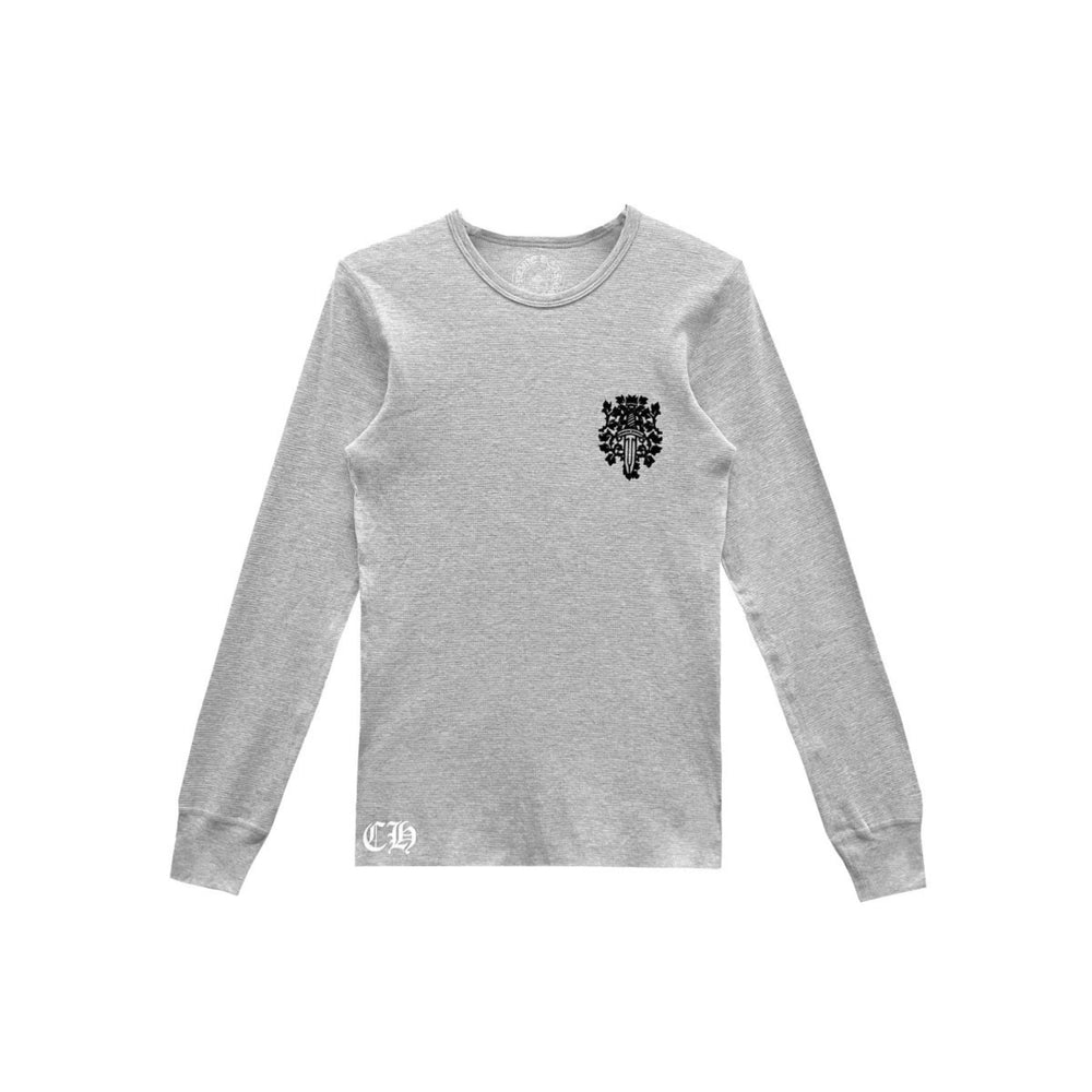 Chrome Hearts Dagger Grey Waffle Thermal Long Sleeve Shirt - SHENGLI ROAD MARKET