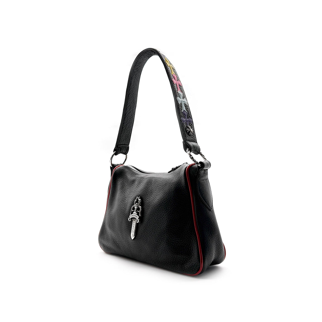 Chrome Hearts Dagger Multicolor Cross Patch Leather Black Chicken Nugget Bag - SHENGLI ROAD MARKET