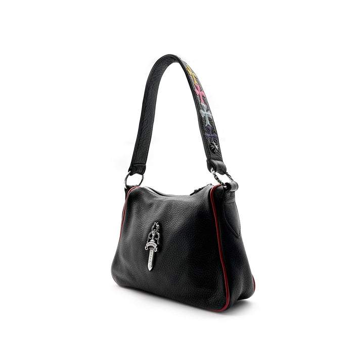 Chrome Hearts Dagger Multicolor Cross Patch Leather Black Chicken Nugget Bag - SHENGLI ROAD MARKET