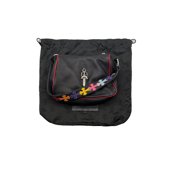 Chrome Hearts Dagger Multicolor Cross Patch Leather Black Chicken Nugget Bag - SHENGLI ROAD MARKET