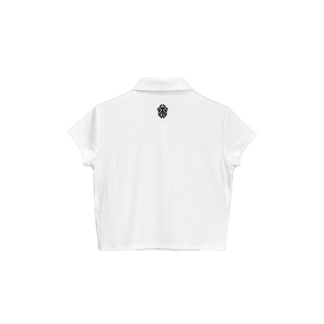 CHROME HEARTS (クロムハーツ) ダガースクリプトロゴポロTシャツ