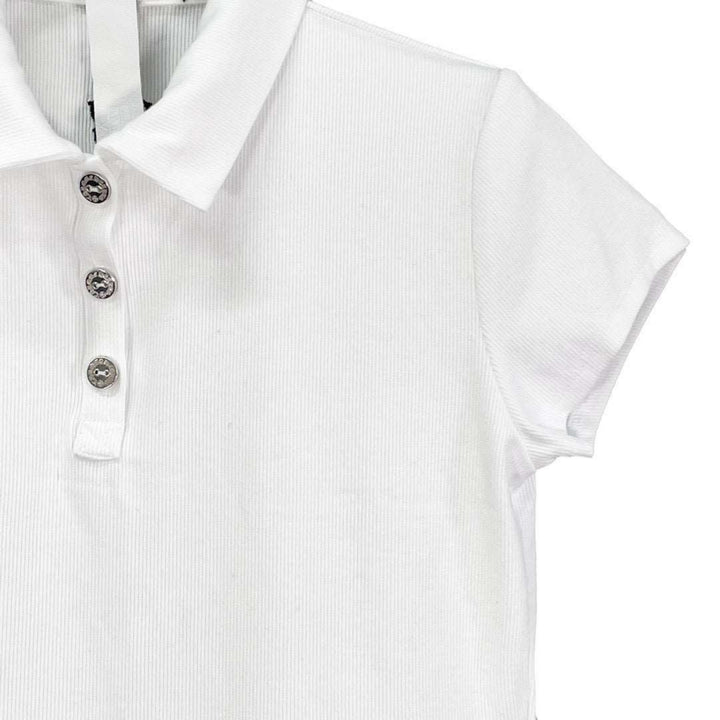 CHROME HEARTS (クロムハーツ) ダガースクリプトロゴポロTシャツ