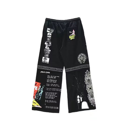 Chrome Hearts Deadly Doll Comic Loose Pants - SHENGLI ROAD MARKET