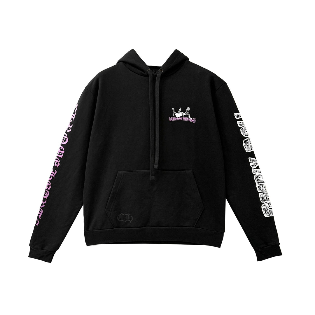 Chrome Hearts Deadly Doll Cross Graphic Pullover Hoodie - SHENGLI ROAD MARKET