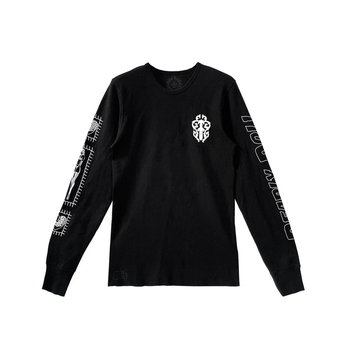 Chrome Hearts Deadly Doll Horseshoe Waffle Thermal Long Sleeve T-Shirt Tee - SHENGLI ROAD MARKET