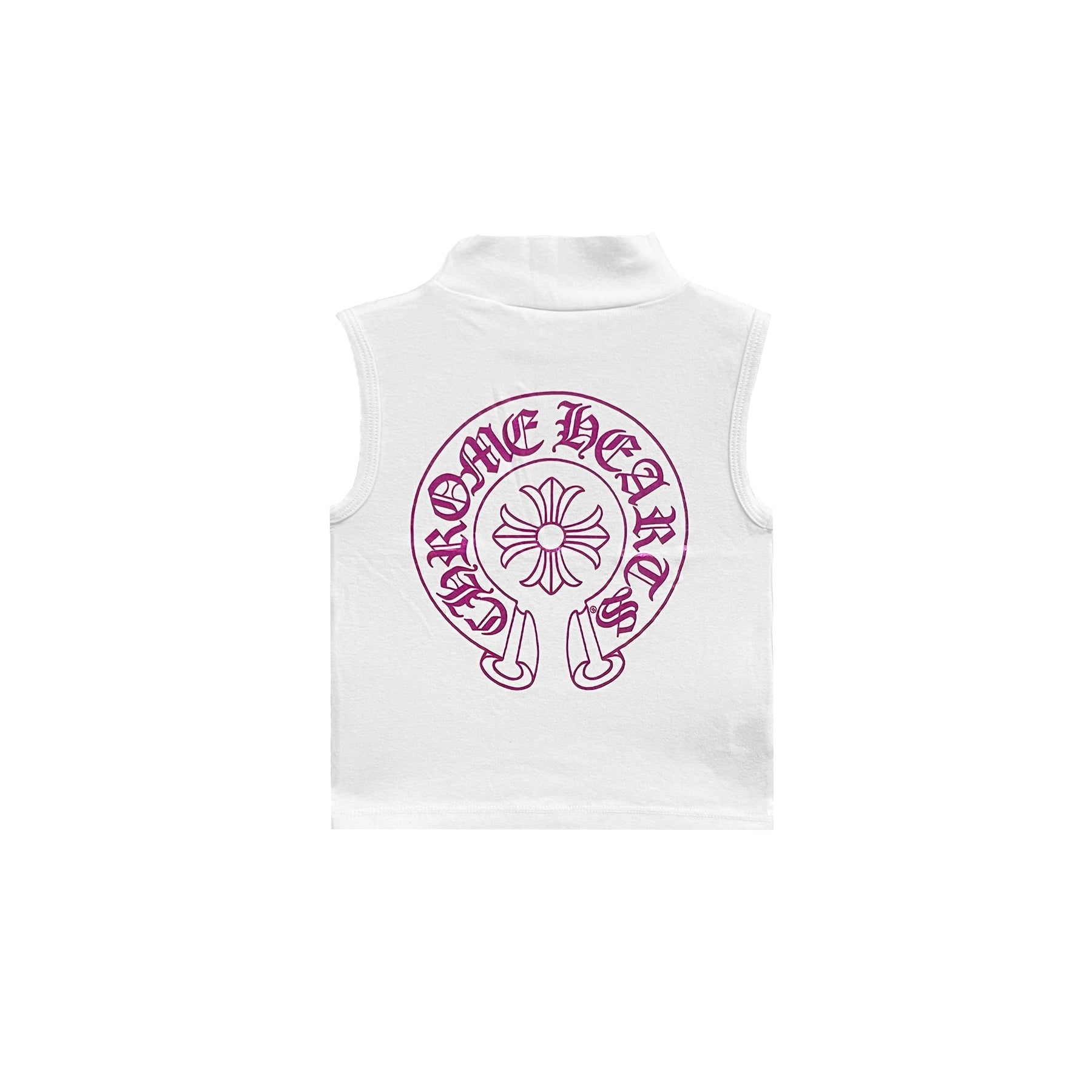 Chrome Hearts Deadly Doll Horseshoe White Tank Top - SRM – SHENGLI
